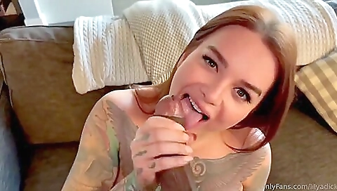 Brunette shemale gets pounded by a big black cock in threesome