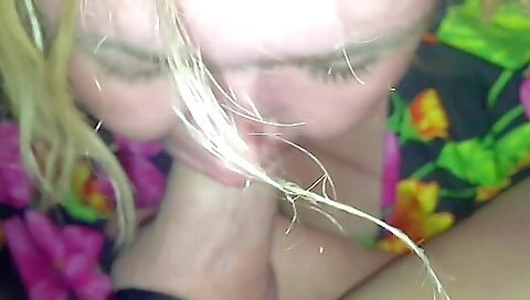 Amateur blonde teen gets her tight pussy licked and fucked