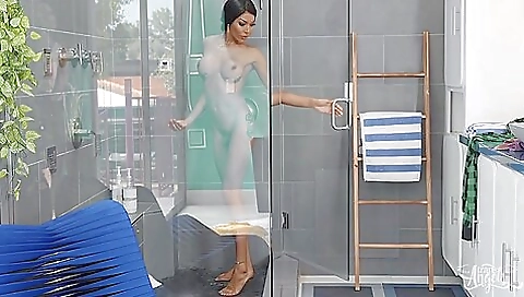 Ebony teen gets her ass fucked and railed by a handsome guy