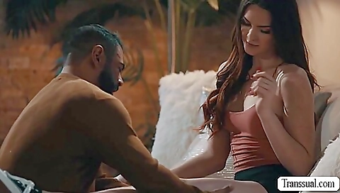 Brunette teen gets his ass fucked hard by a stepdaddy