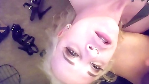 Blonde woman pissing and getting ass fucked in pov