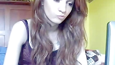 A sexy woman with natural curves is showing off her body