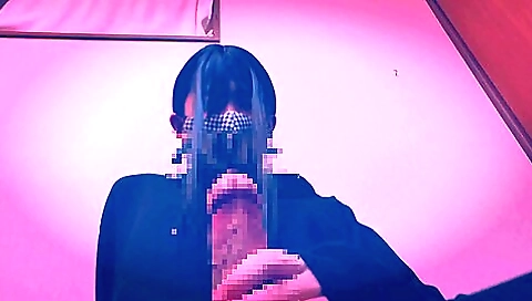 Asian beauty in pink panties masturbating in solo clip