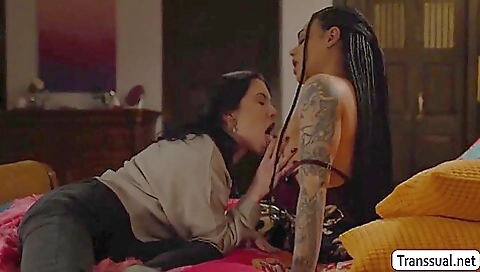 Brunette with big boobs gets fucked in ass in a gangbang